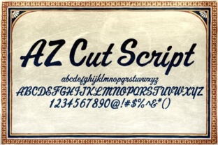 AZ Cut Script: A Hand-Drawn Font with Heart