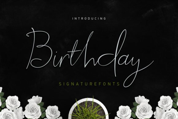 Birthday Script: A Handwritten Font for Modern Branding