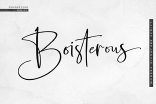 Boisterous Script: A Modern Signature Font for Elegant Branding