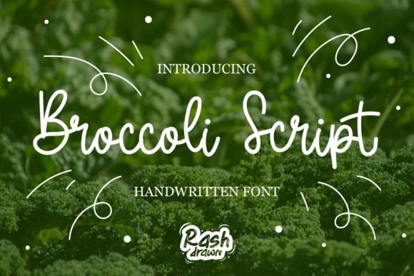 Broccoli Script: A Handwritten Font with Heart and Versatility