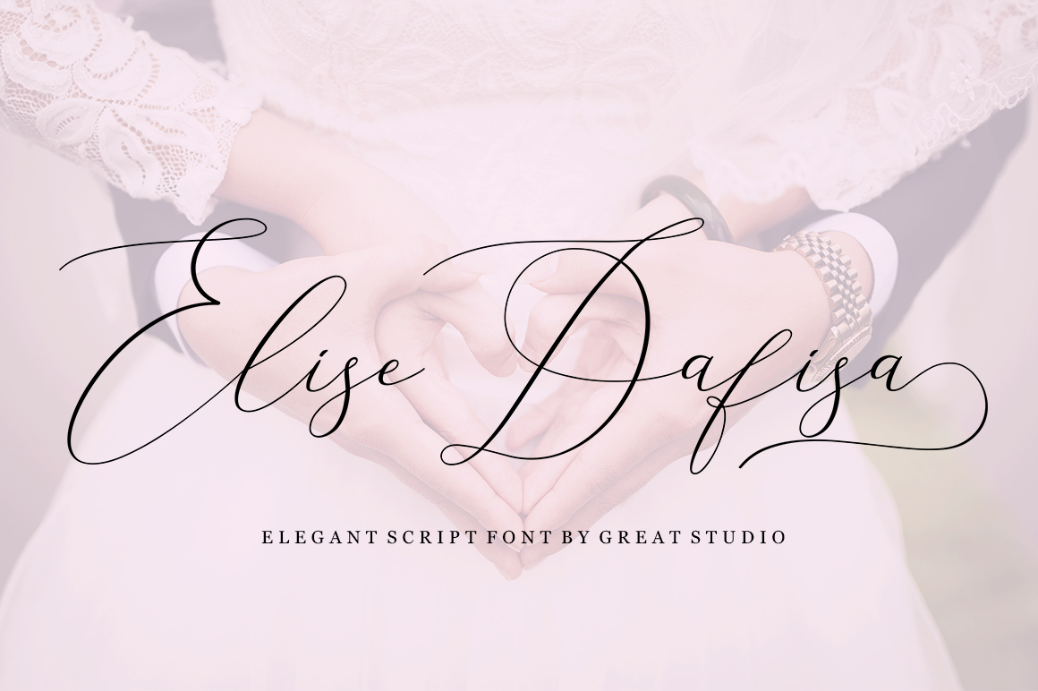 Elise Dafisa Script: Adding Sophisticated Romance to Your Designs