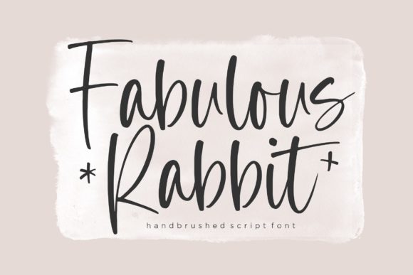 Fabulous Rabbit: A Handbrushed Script for Authentic Design