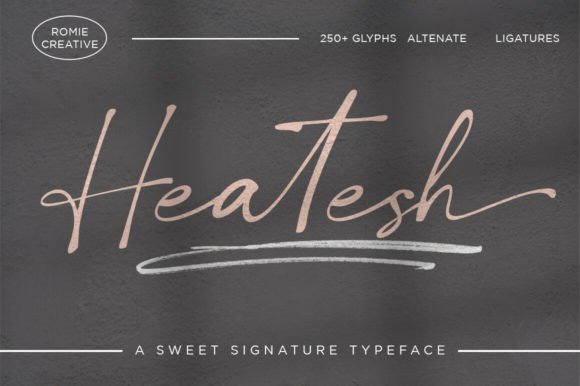 Heatesh Script: The Calligraphy Font with a Magical Edge