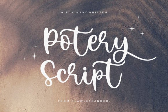 Potery Script: A Handwritten Font for Creative Branding