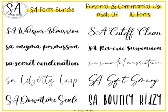 Script and Handwritten Bundle 7: A Font Collection for Authentic Design