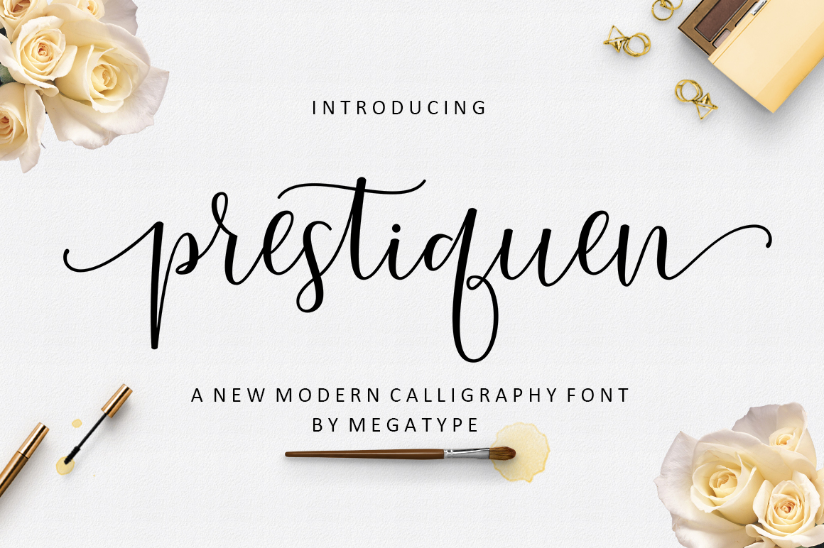 The Fluid Elegance of Prestiquen Script: A Modern Calligraphic Typeface